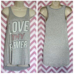 Love Thy Farmer Gray Tank Top Size M